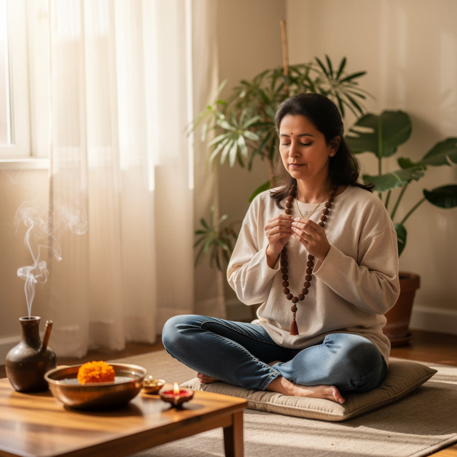Best Way to Energize Rudraksha Beads for a Calm Mind and Spiritual Balance | Seven Heaven