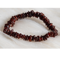 Red Amber Chips Bracelet