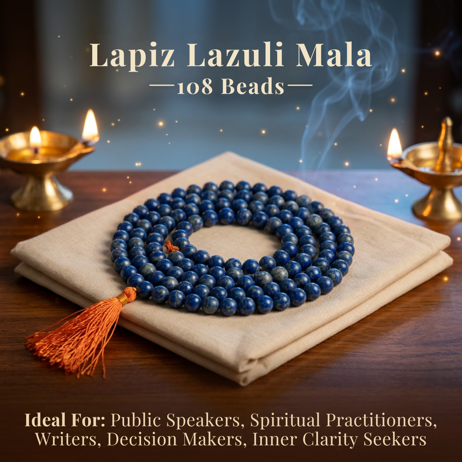 Lapis Lazuli Mala 108 Beads