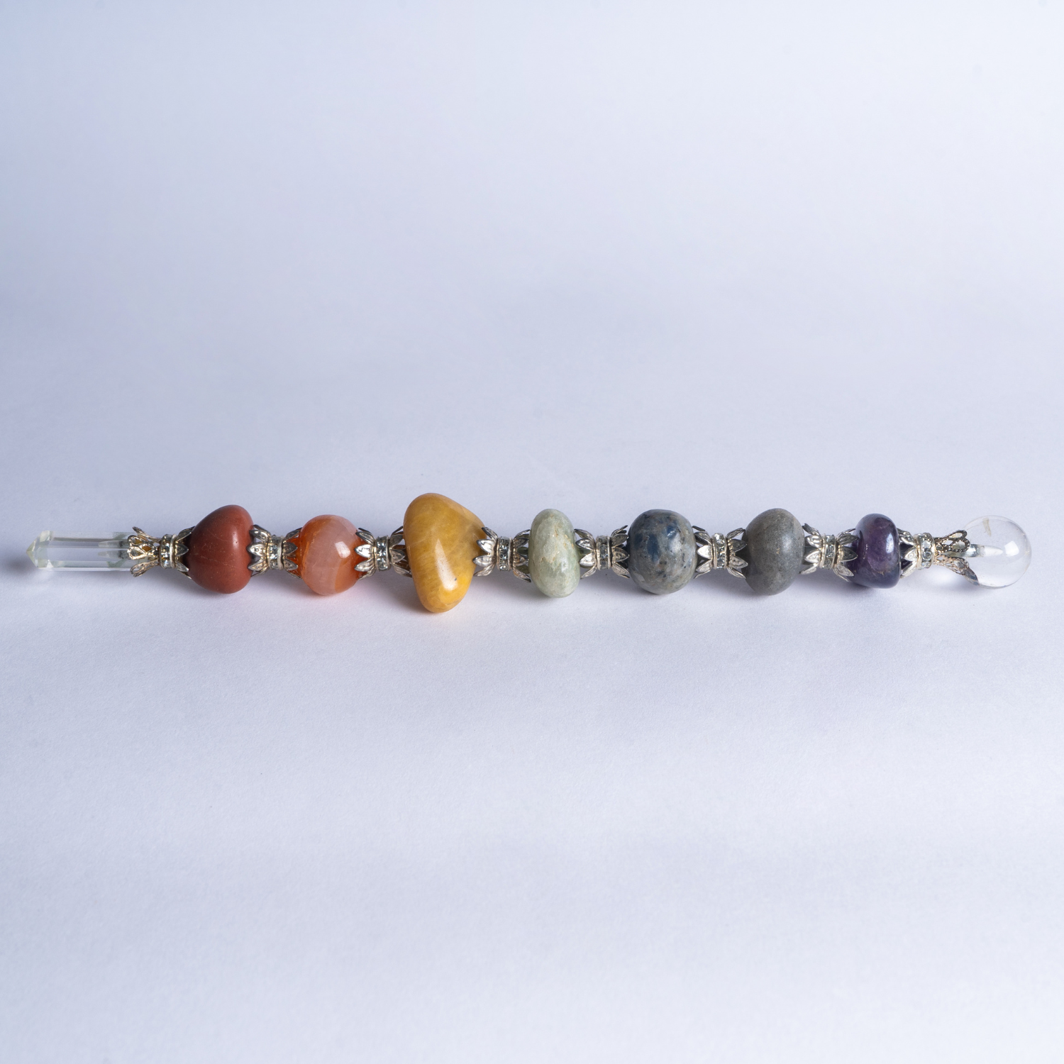 Seven Chakra Pyramid Crystal Healing Stick
