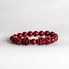 Cinnabar with Pixiu Bracelet