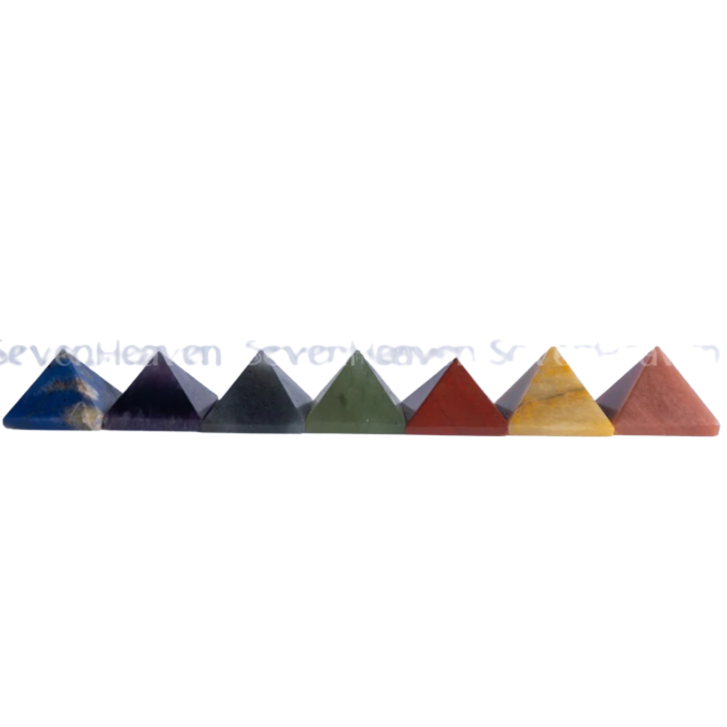 Seven Chakra Pyramid Wellness Stones