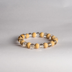 Tulsi and Clear Quartz Bracelet