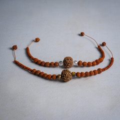 7 Mukhi Nepali with Indonesian 5 Mukhi Rudraksh Bracelet