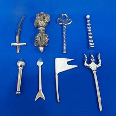 Ashta Ayudh Set for Vastu Dosha Removal & Negative Energy Protection (Brass)
