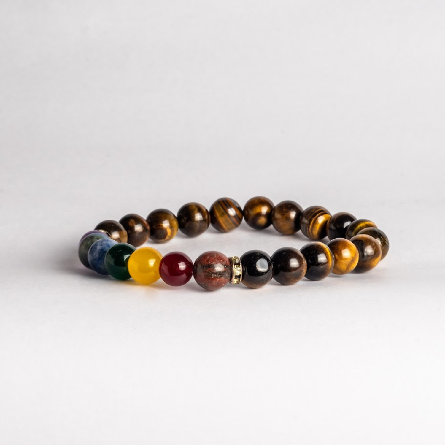 7 Chakra with Tiger Eye Bracelet