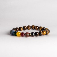7 Chakra with Tiger Eye Bracelet