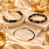 Dhanyog Bracelet & Dhanyog Anklet Combo | Wealth, Prosperity & Positive Energy | FREE Triple Protection Bracelet