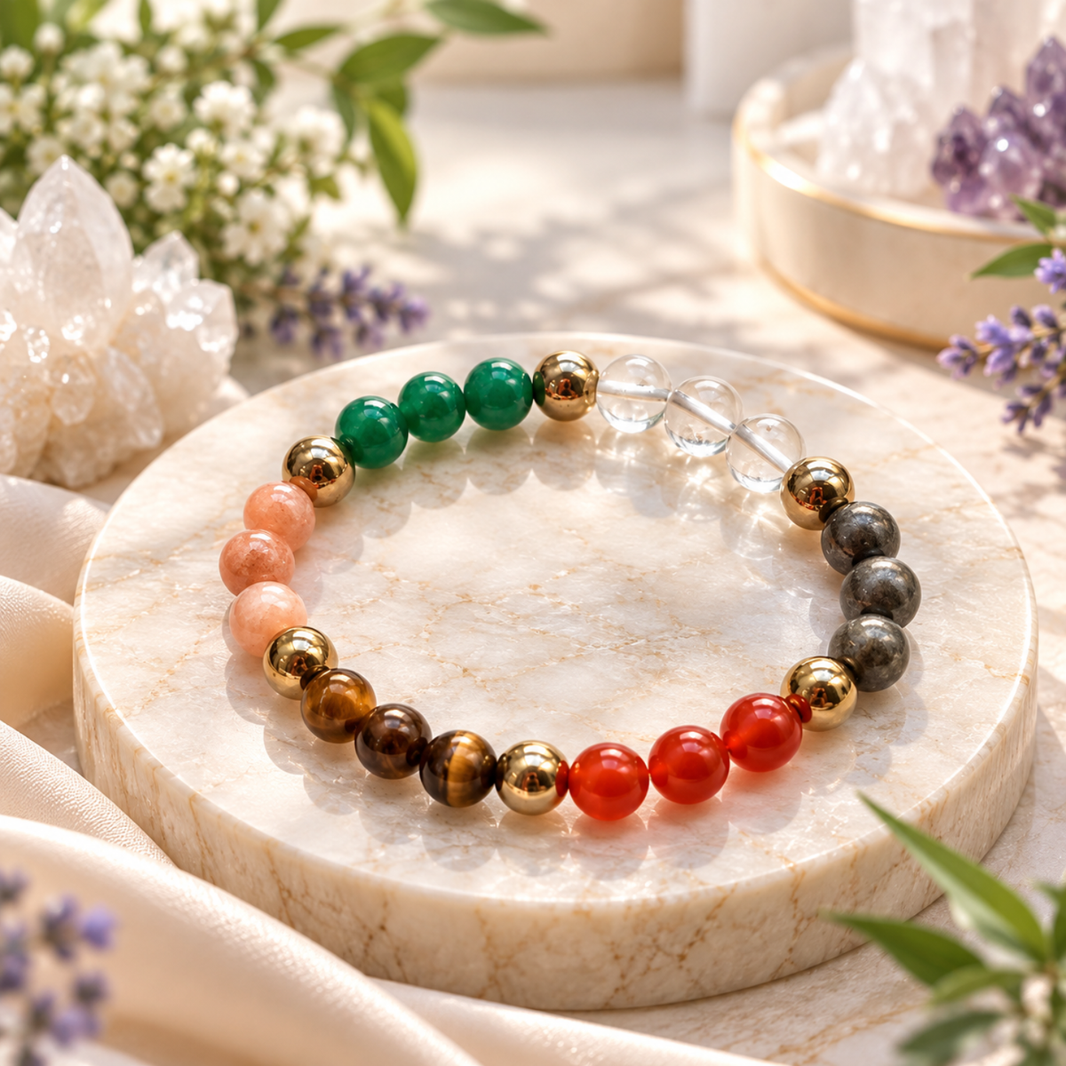 Dhan Vruddhi Bracelet | Crystal Bracelet for Wealth, Prosperity, Abundance & Positive Energy