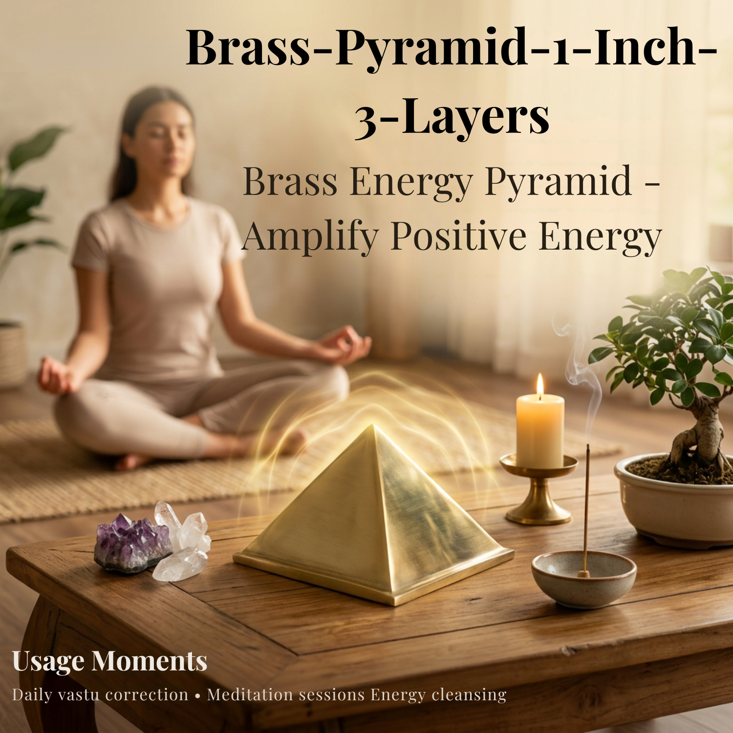 Brass Pyramid 1 Inch, 3 Layers