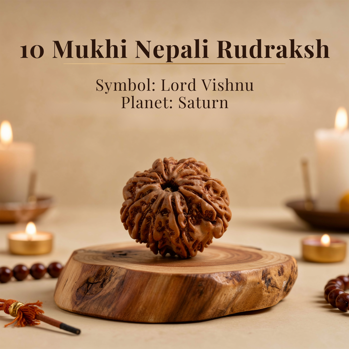10 Mukhi Nepali Rudraksh