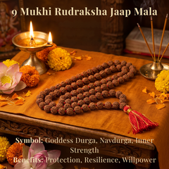 9 Mukhi Rudraksh Jaap Mala