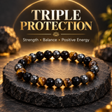 Personalised Triple Protection Crystal Bracelet | 8mm Multi Crystal Beads