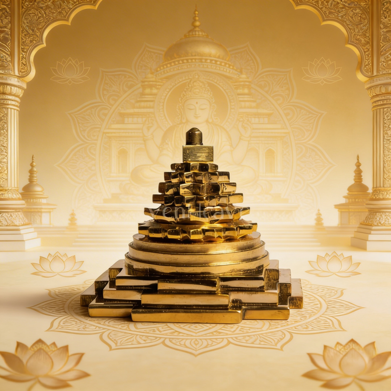 Brass Shree Yantra 3 Inches