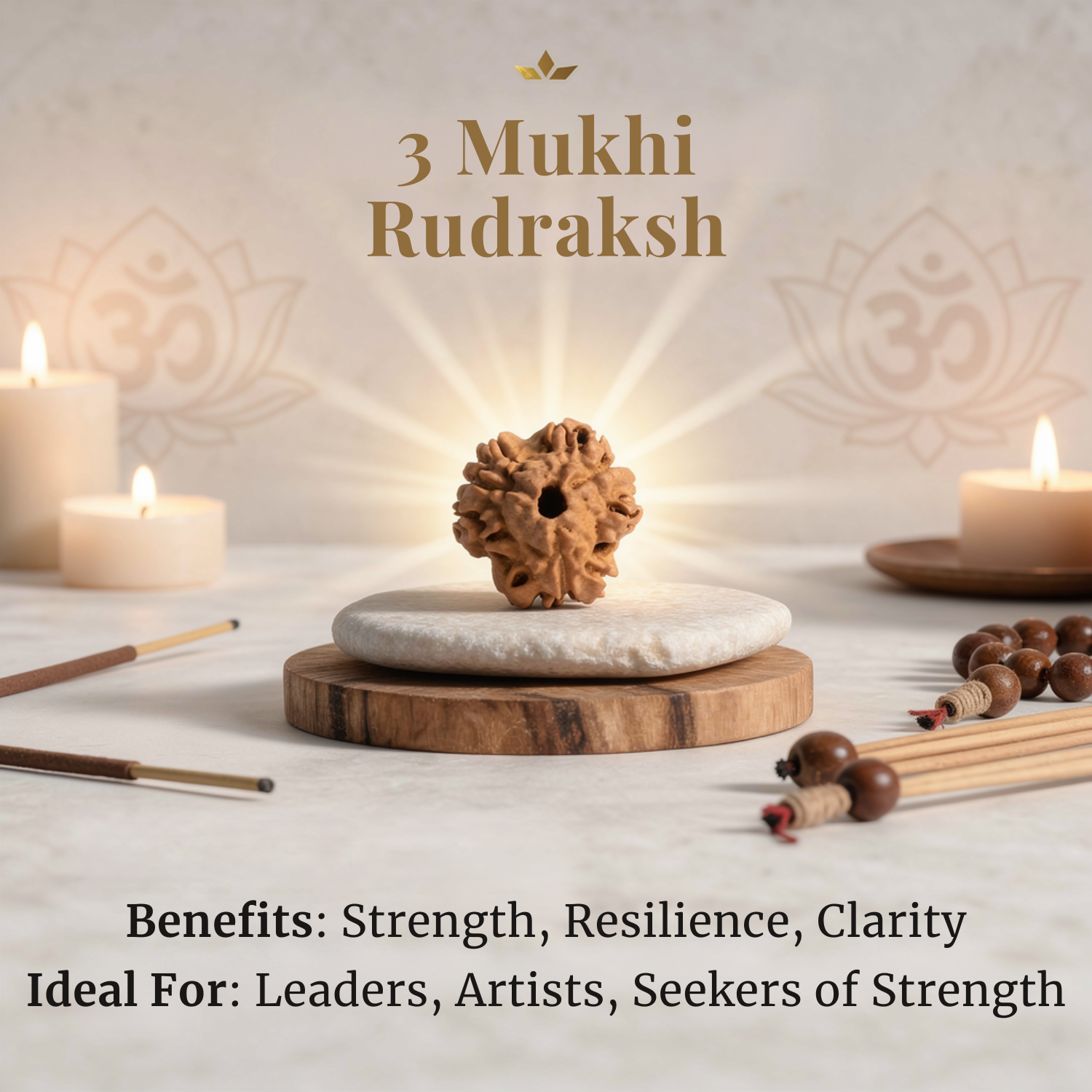 3 Mukhi Rudraksh