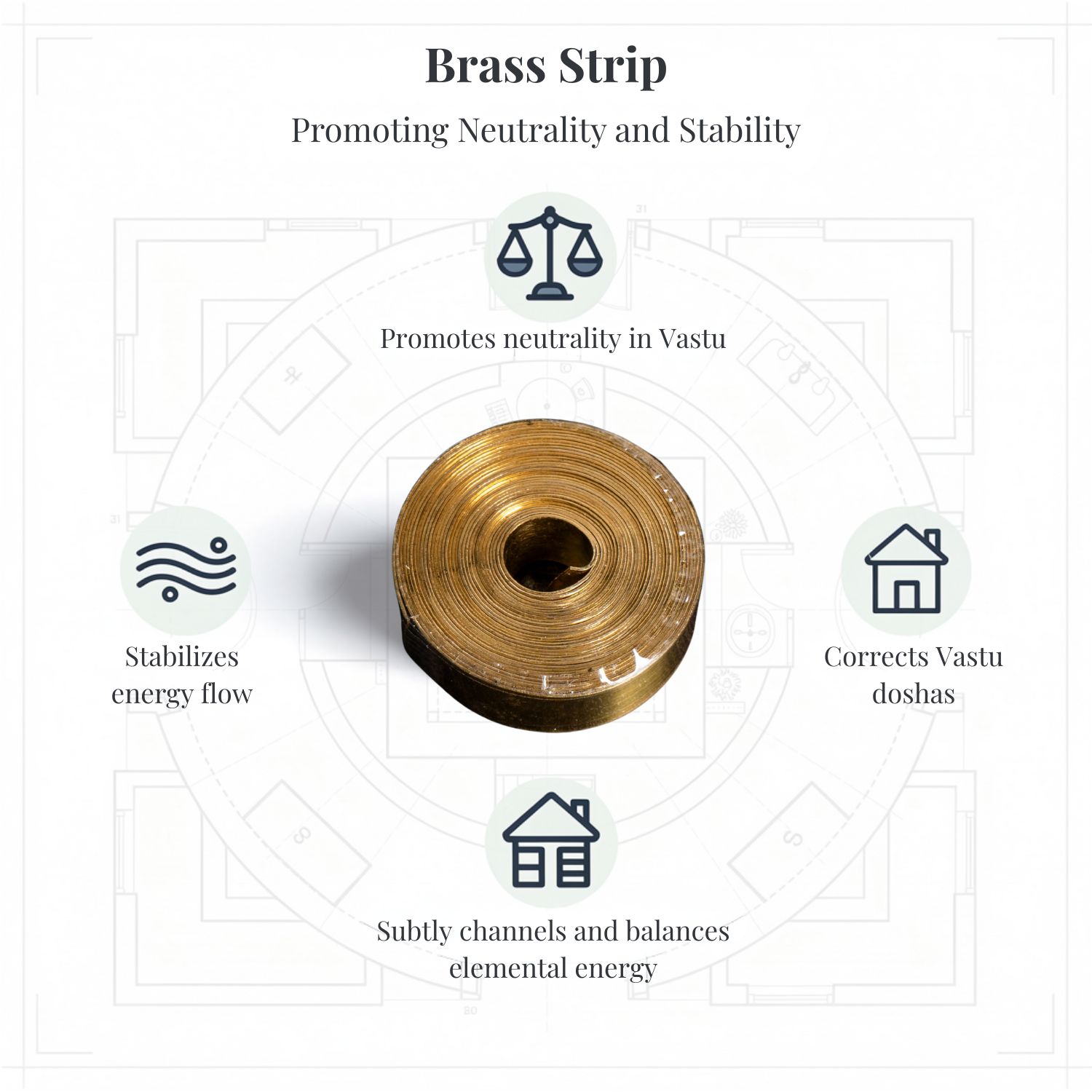 Brass Strip for Vastu correction