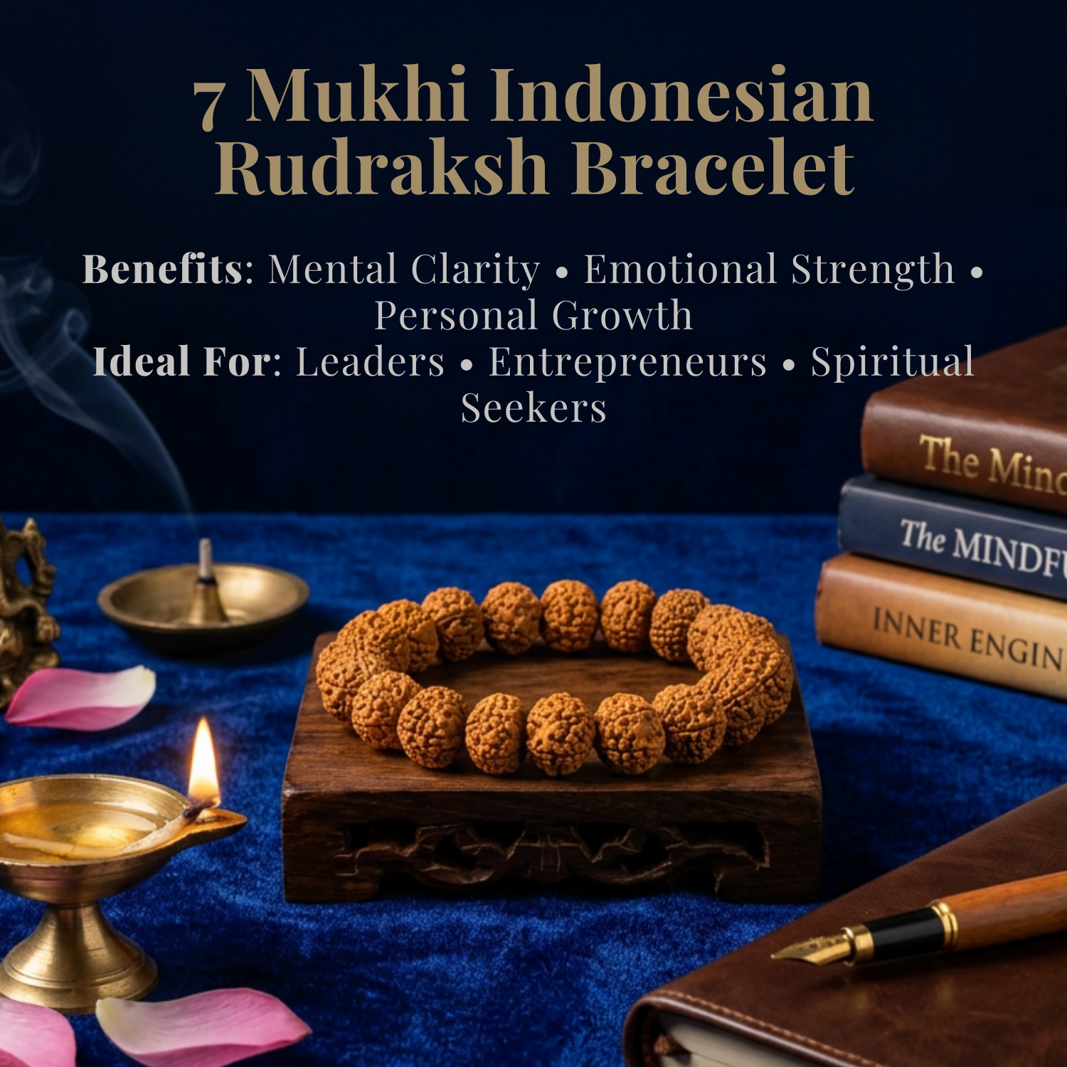 7 Mukhi Indonesian Rudraksh Bracelet