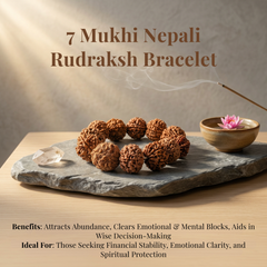 7 Mukhi Nepali Rudraksh Bracelet