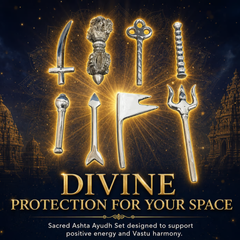 Ashta Ayudh Set for Vastu Dosha Removal & Negative Energy Protection (Brass)