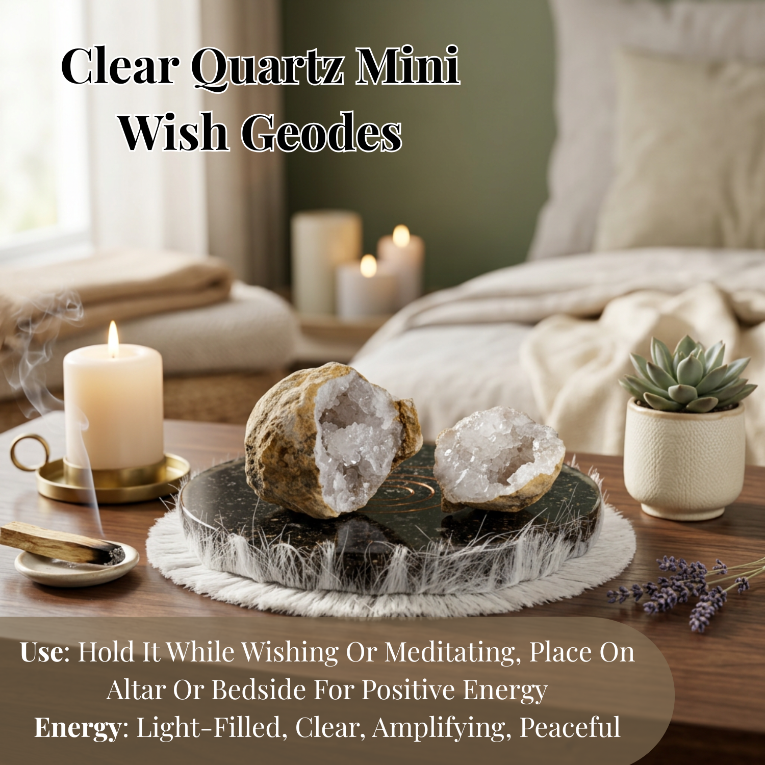 Clear Quartz Mini Wish Geodes