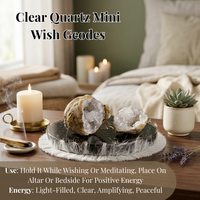 Clear Quartz Mini Wish Geodes