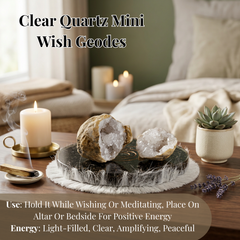 Clear Quartz Mini Wish Geodes