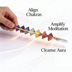 Seven Chakra Alignment Pyramid Stick