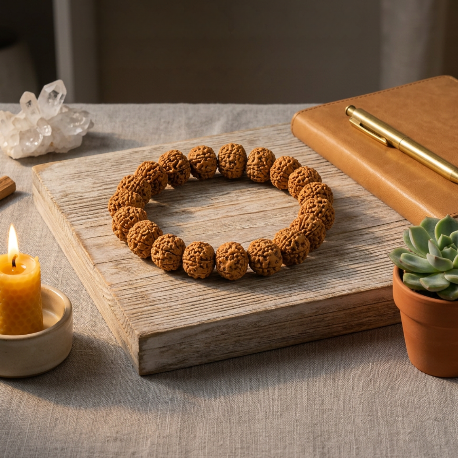 7 Mukhi Indonesian Rudraksh Bracelet