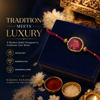 Premium Krishna Crystal Rakhi Bracelet for Brother | Natural Crystal Stone Raksha Bandhan Rakhi | Handcrafted Design with Elegant Finish