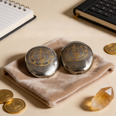 Clauneck Seal on Pyrite