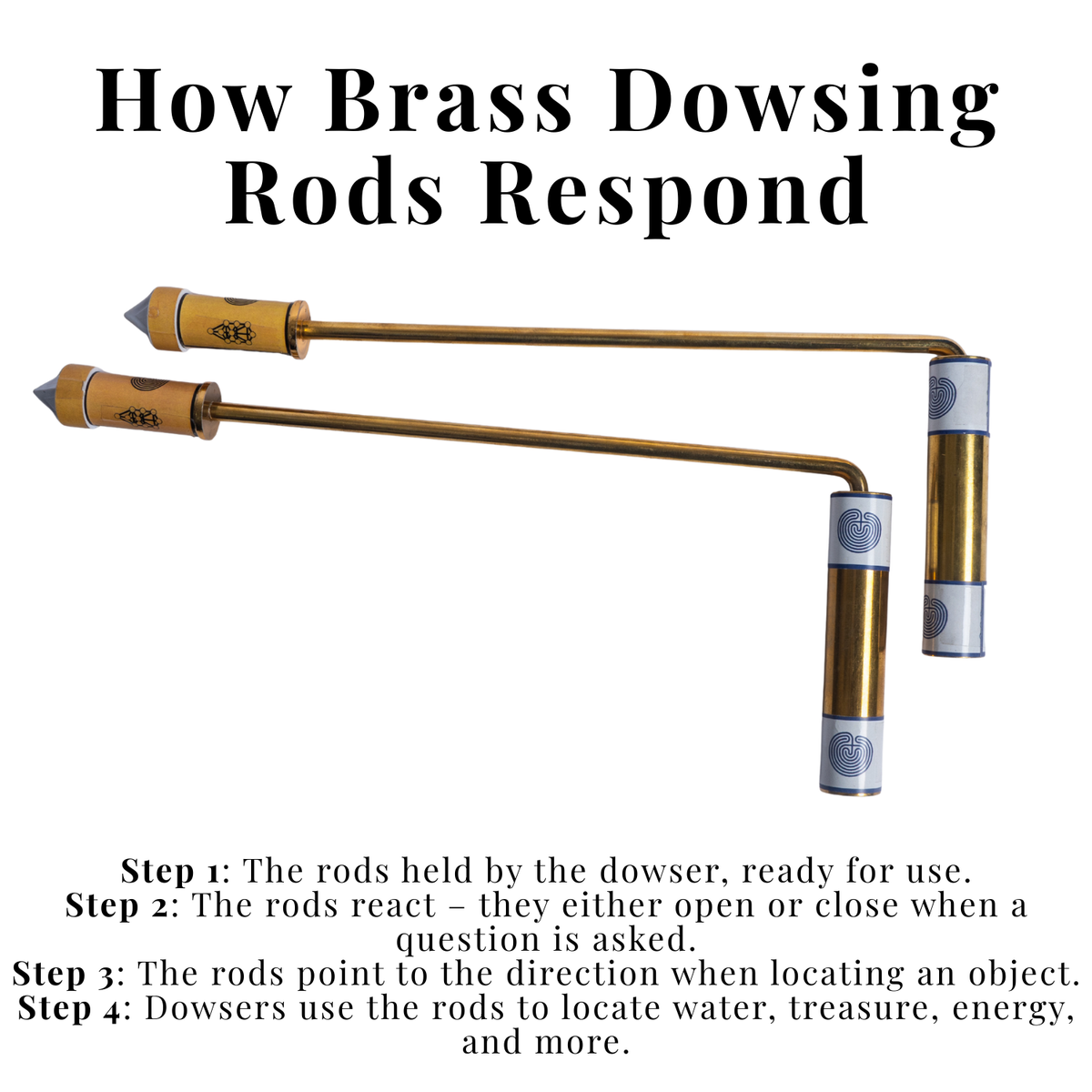 Dowsing Rod Drawing Brass Dowsing Rod | Detect Energy & Underground Resources – SevenHeaven