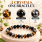 Personalised Triple Protection Crystal Bracelet | 8mm Multi Crystal Beads