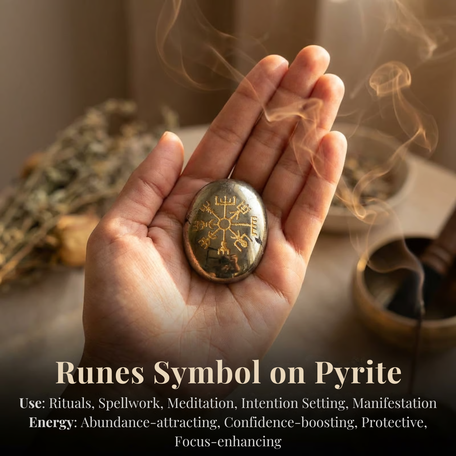 Runes Symbol on Pyrite
