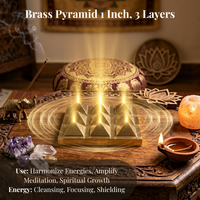 Brass Pyramid 1 Inch, 3 Layers