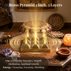 Brass Pyramid 1 Inch, 3 Layers