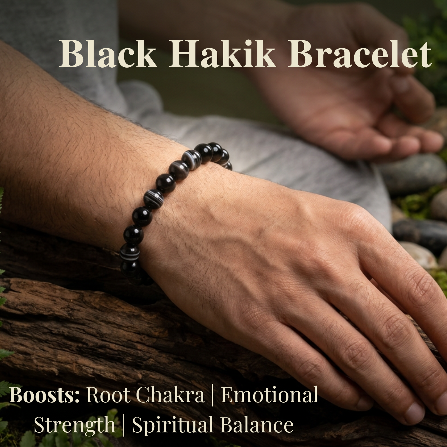 Black Hakik Bracelet