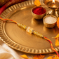 Pyramid Citrine Rakhi | Handmade Raksha Bandhan Rakhi with Natural Citrine Beads & Pyramid Centerpiece | Symbol of Success Happiness & Positivity for Brother