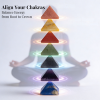 Seven Chakra Pyramid Wellness Stones