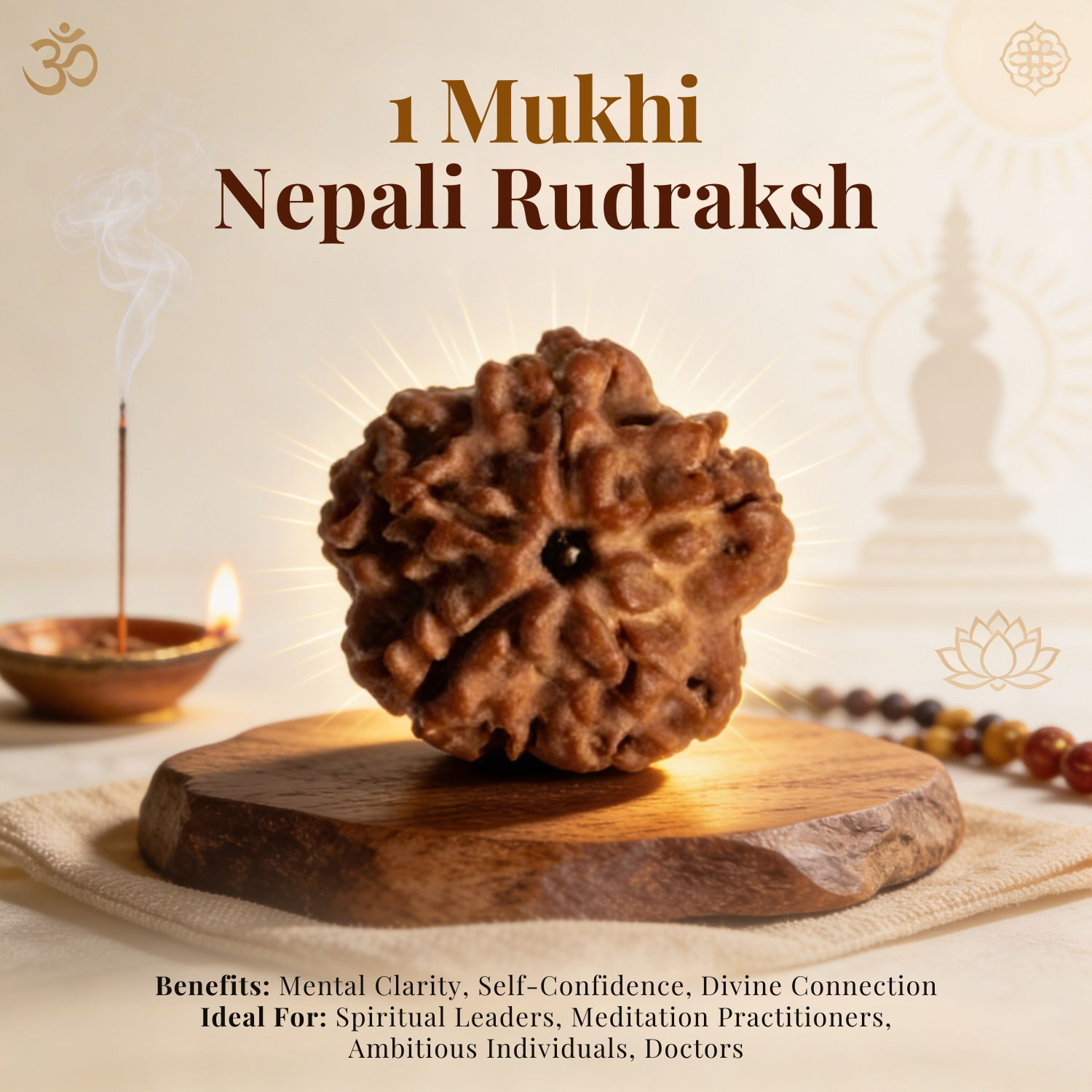 1 Mukhi Nepali Rudraksh