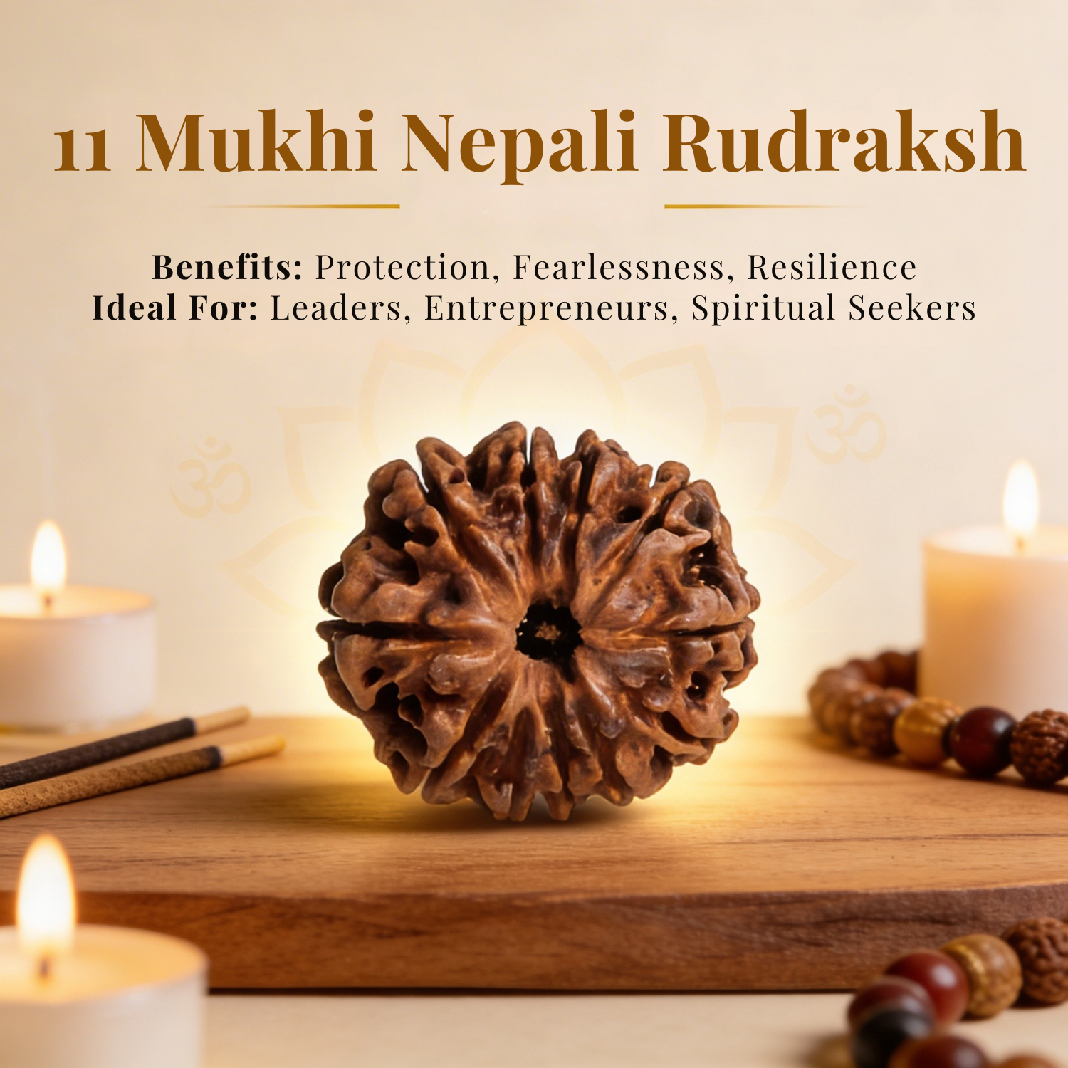 11 Mukhi Nepali Rudraksh