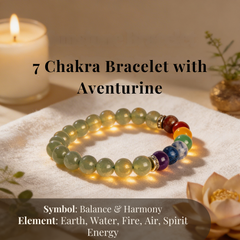 7 Chakra Bracelet with Aventurine