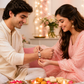 Love & Harmony Rakhi | Handmade Raksha Bandhan Rakhi with Rose Quartz Beads | Symbol of Love Compassion Emotional Balance & Positive Relationships
