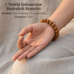 7 Mukhi Indonesian Rudraksh Bracelet