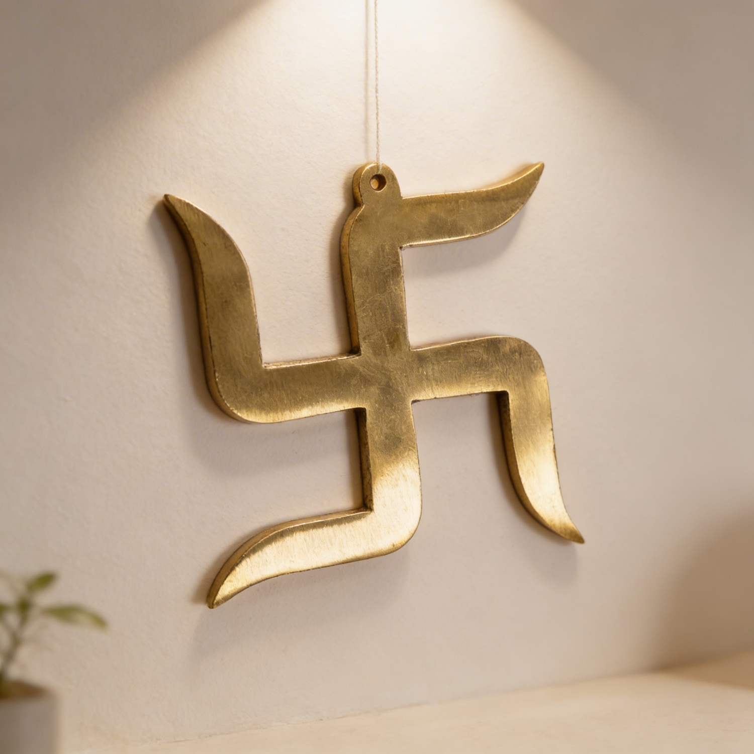 4 Inches Swastik Made in Brass