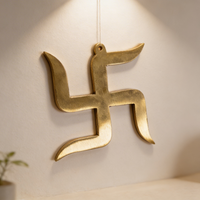 4 Inches Swastik Made in Brass