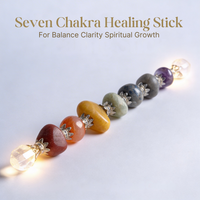 Seven Chakra Pyramid Crystal Healing Stick