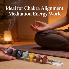 Seven Chakra Pyramid Crystals