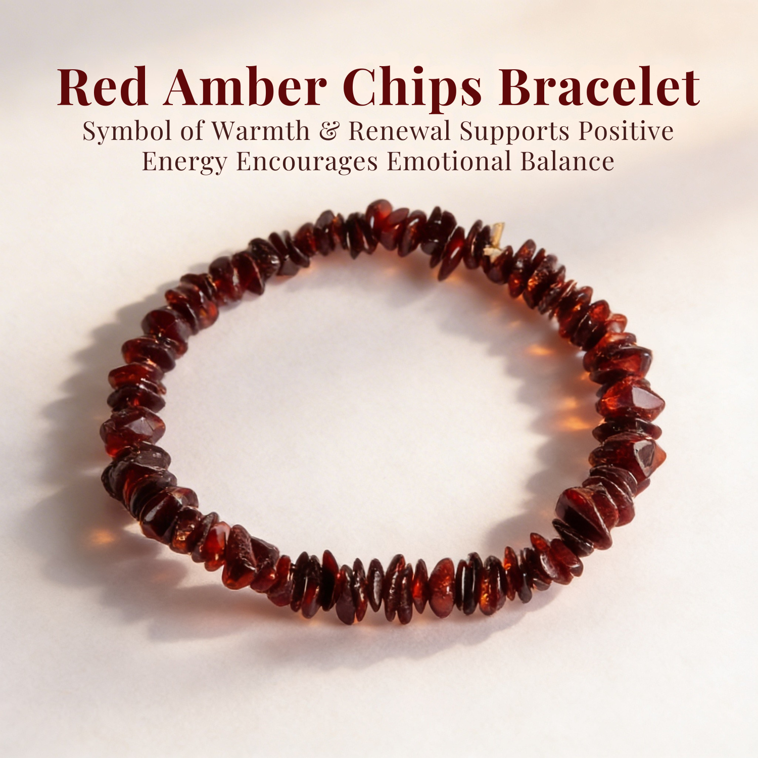 Natural Amber Chips Bracelet