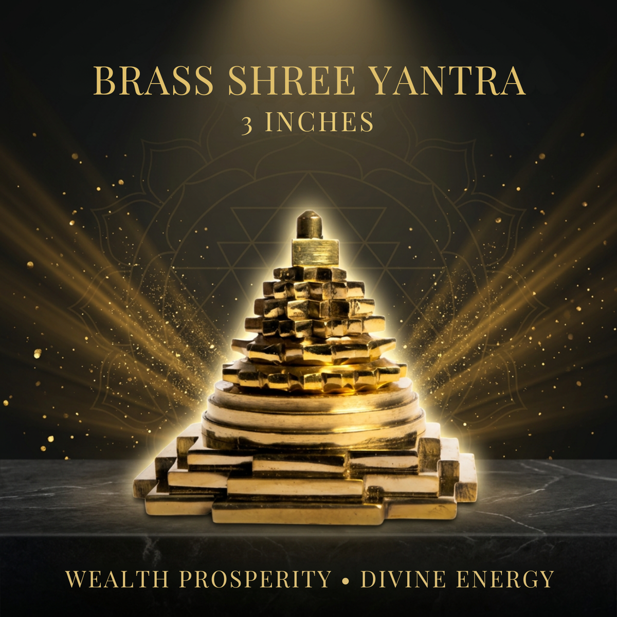 Brass Shree Yantra 3 Inches