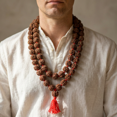 6 Mukhi Nepali Rudraksha Kantha Mala